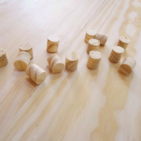 Pitch Pine propper Ø15 50 stk. 